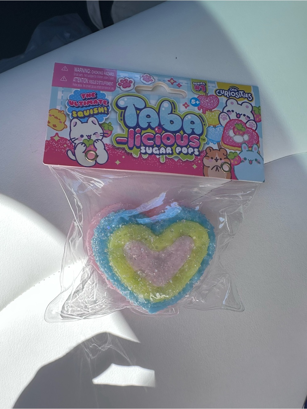 Source Unknown Taba-licious Sugar Pops Heart Squishy - Pink, Blue, Yellow, Green